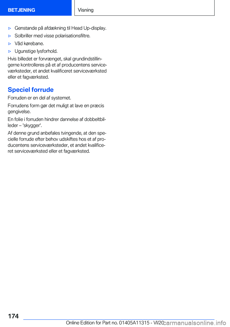 BMW 5 SERIES 2021  InstruktionsbØger (in Danish) 'x�G�e�n�s�t�a�n�d�e��p�å��a�f�d�æ�k�n�i�n�g��t�i�l��H�e�a�d��U�p�-�d�i�s�p�l�a�y�.'x�S�o�l�b�r�i�l�l�e�r��m�e�d��v�i�s�s�e��p�o�l�a�r�i�s�a�t�i�o�n�s�f�i�l�t�r�e�.'x�V�å�d��k�