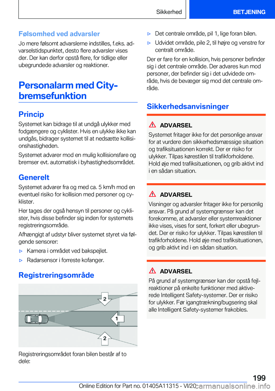BMW 5 SERIES 2021  InstruktionsbØger (in Danish) �F�