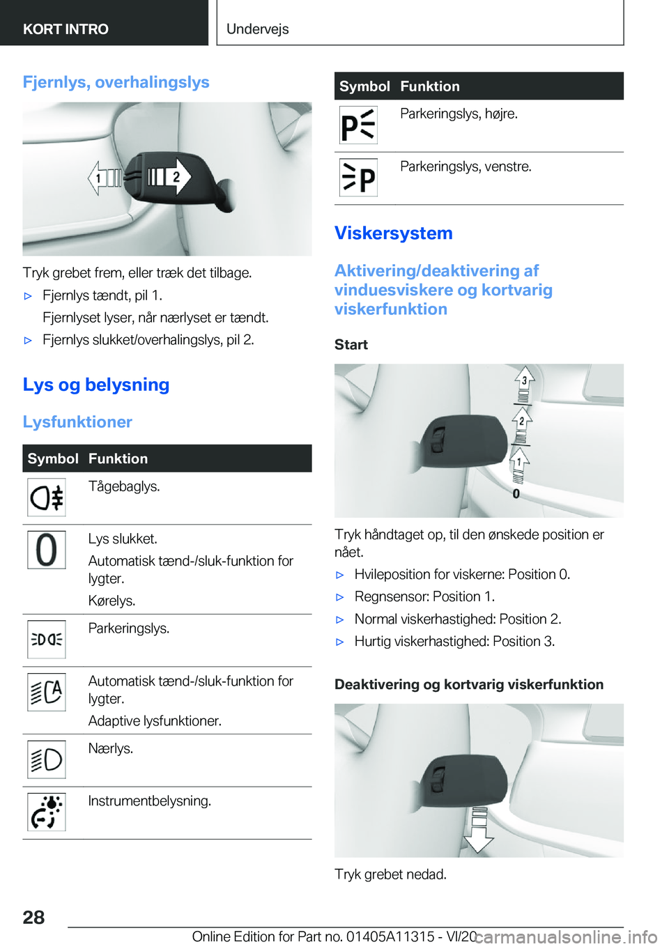BMW 5 SERIES 2021  InstruktionsbØger (in Danish) �F�j�e�r�n�l�y�s�,��o�v�e�r�h�a�l�i�n�g�s�l�y�s
�T�r�y�k��g�r�e�b�e�t��f�r�e�m�,��e�l�l�e�r��t�r�æ�k��d�e�t��t�i�l�b�a�g�e�.
'x�F�j�e�r�n�l�y�s��t�æ�n�d�t�,��p�i�l��1�.
�F�j�e�r�n�l�y�