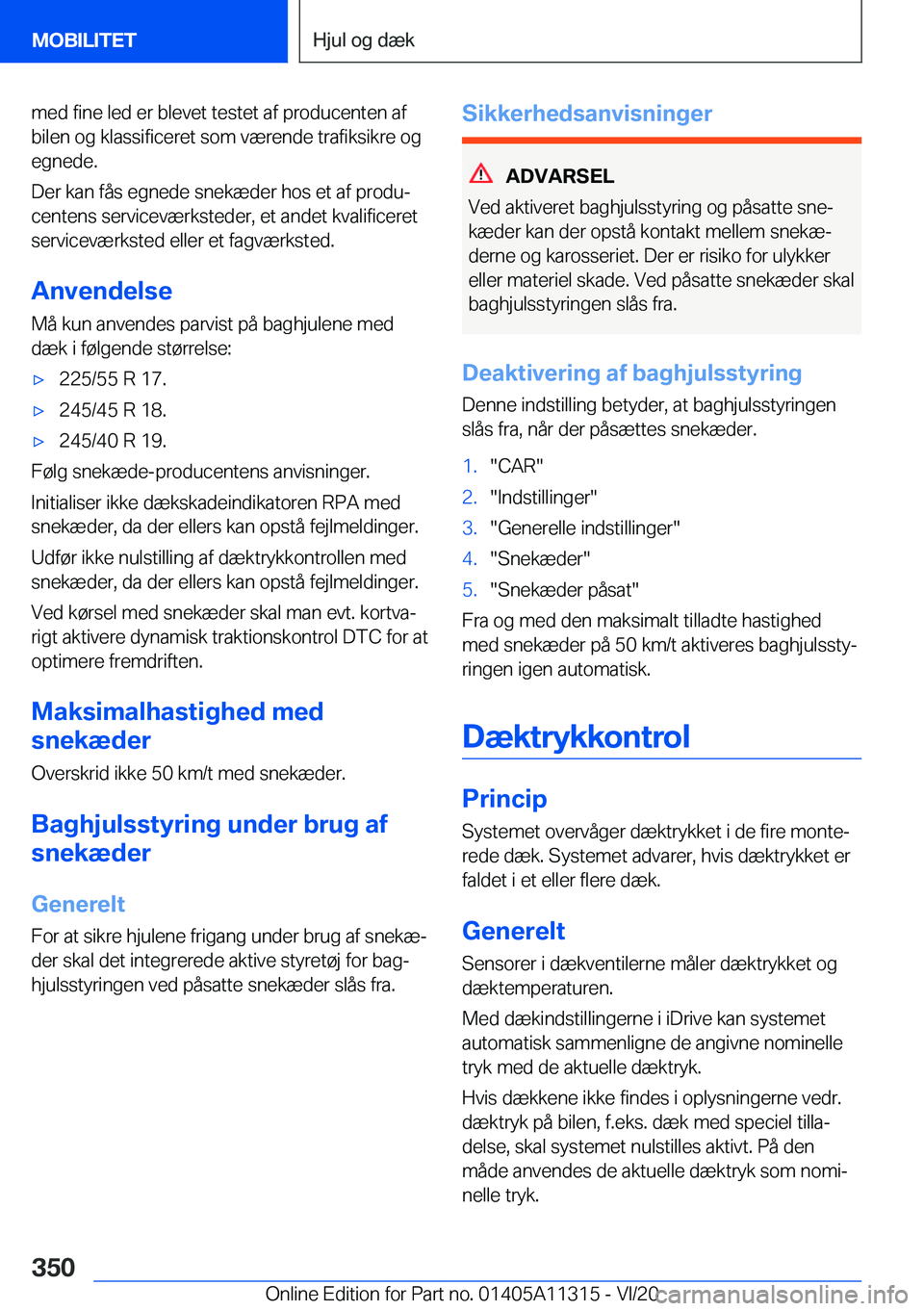 BMW 5 SERIES 2021  InstruktionsbØger (in Danish) �m�e�d��f�i�n�e��l�e�d��e�r��b�l�e�v�e�t��t�e�s�t�e�t��a�f��p�r�o�d�u�c�e�n�t�e�n��a�f
�b�i�l�e�n��o�g��k�l�a�s�s�i�f�i�c�e�r�e�t��s�o�m��v�æ�r�e�n�d�e��t�r�a�f�i�k�s�i�k�r�e��o�g �e�g�