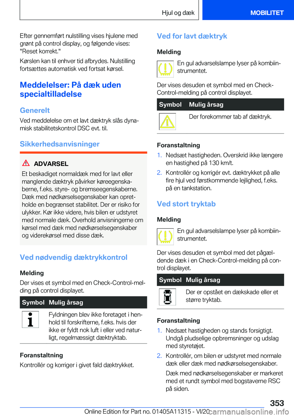 BMW 5 SERIES 2021  InstruktionsbØger (in Danish) �E�f�t�e�r��g�e�n�n�e�m�f�