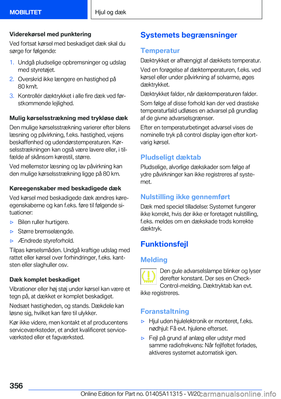 BMW 5 SERIES 2021  InstruktionsbØger (in Danish) �V�i�d�e�r�e�k�