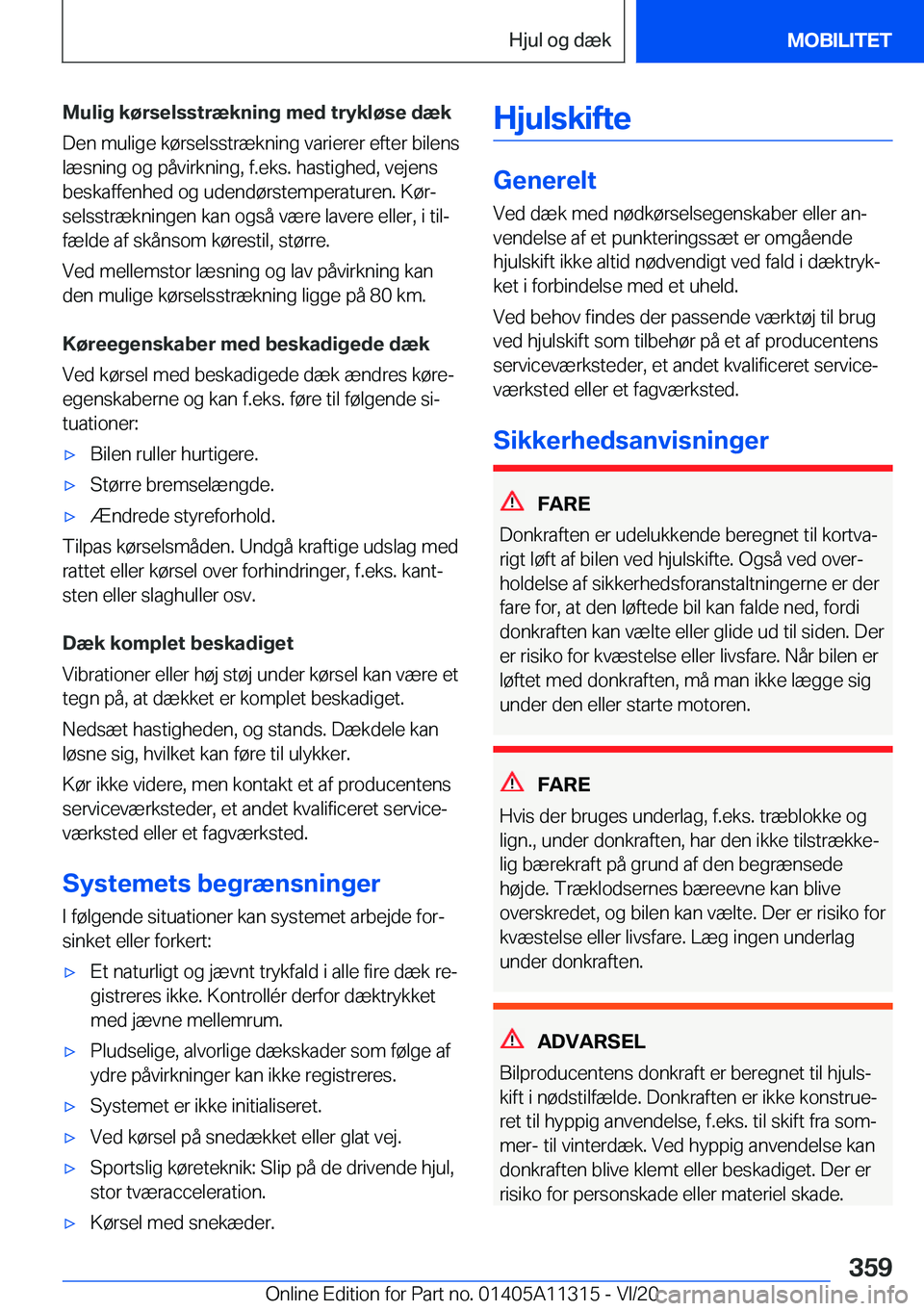 BMW 5 SERIES 2021  InstruktionsbØger (in Danish) �M�u�l�i�g��k�