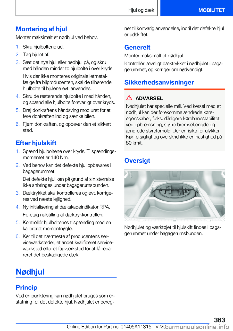 BMW 5 SERIES 2021  InstruktionsbØger (in Danish) �M�o�n�t�e�r�i�n�g��a�f��h�j�u�l
�M�o�n�t�e�r��m�a�k�s�i�m�a�l�t��e�t��n�