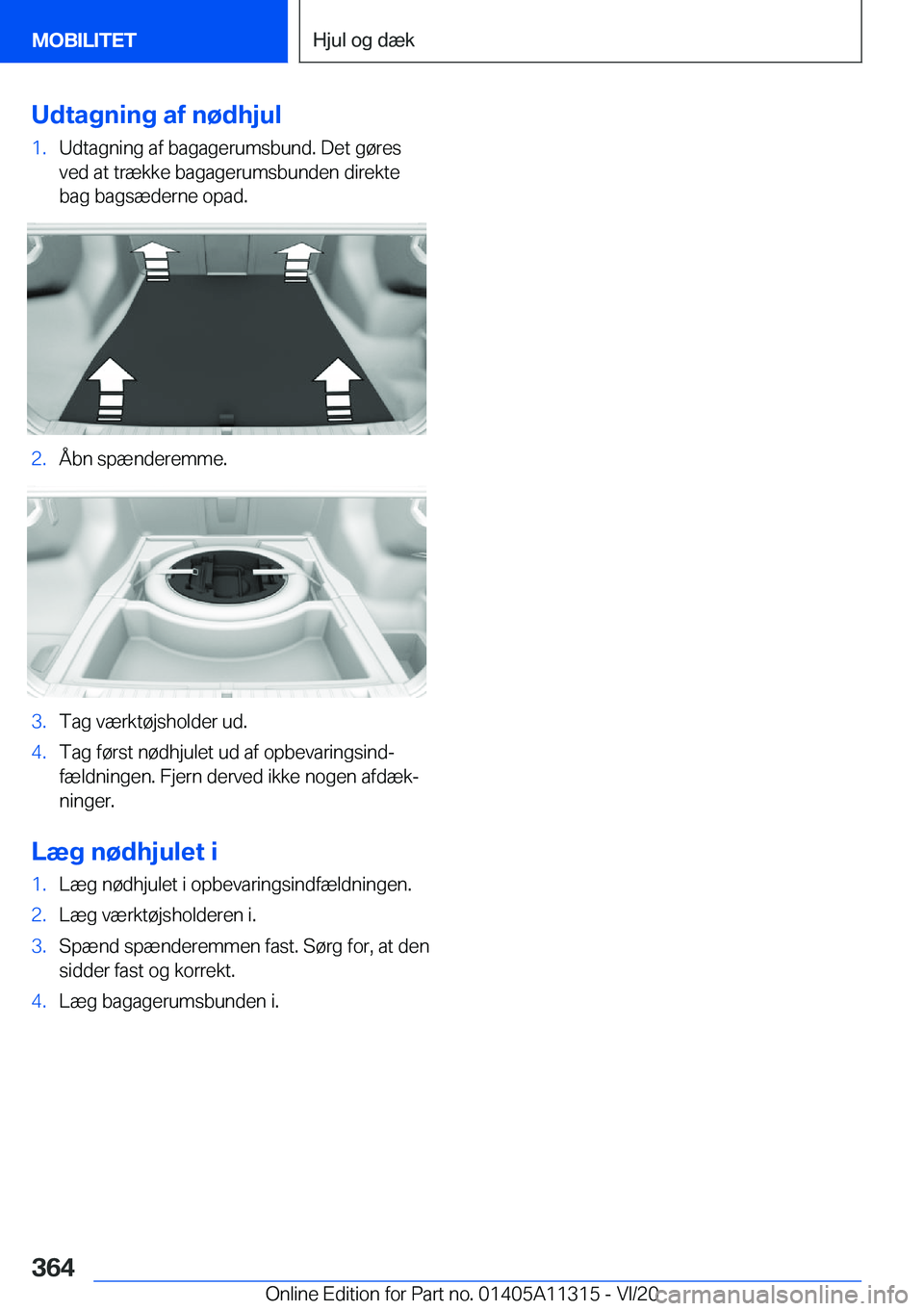 BMW 5 SERIES 2021  InstruktionsbØger (in Danish) �U�d�t�a�g�n�i�n�g��a�f��n�