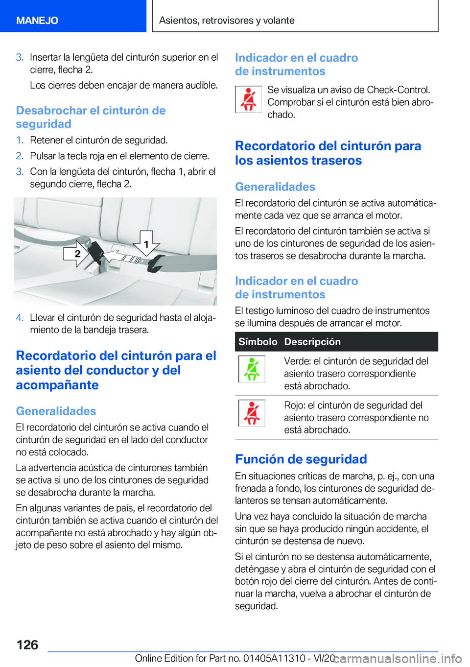 BMW 5 SERIES 2021  Manuales de Empleo (in Spanish) �3�.�I�n�s�e�r�t�a�r��l�a��l�e�n�g�