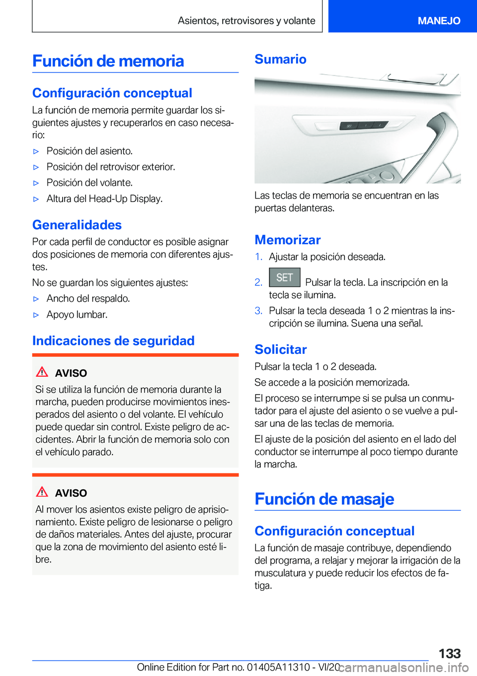 BMW 5 SERIES 2021  Manuales de Empleo (in Spanish) �F�u�n�c�i�