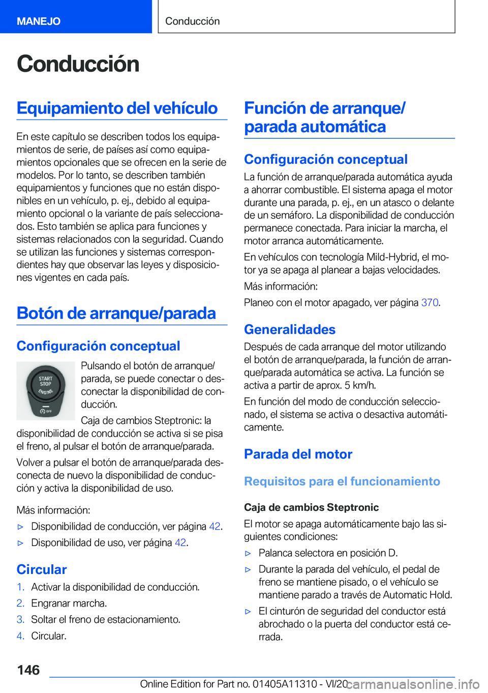 BMW 5 SERIES 2021  Manuales de Empleo (in Spanish) �C�o�n�d�u�c�c�i�