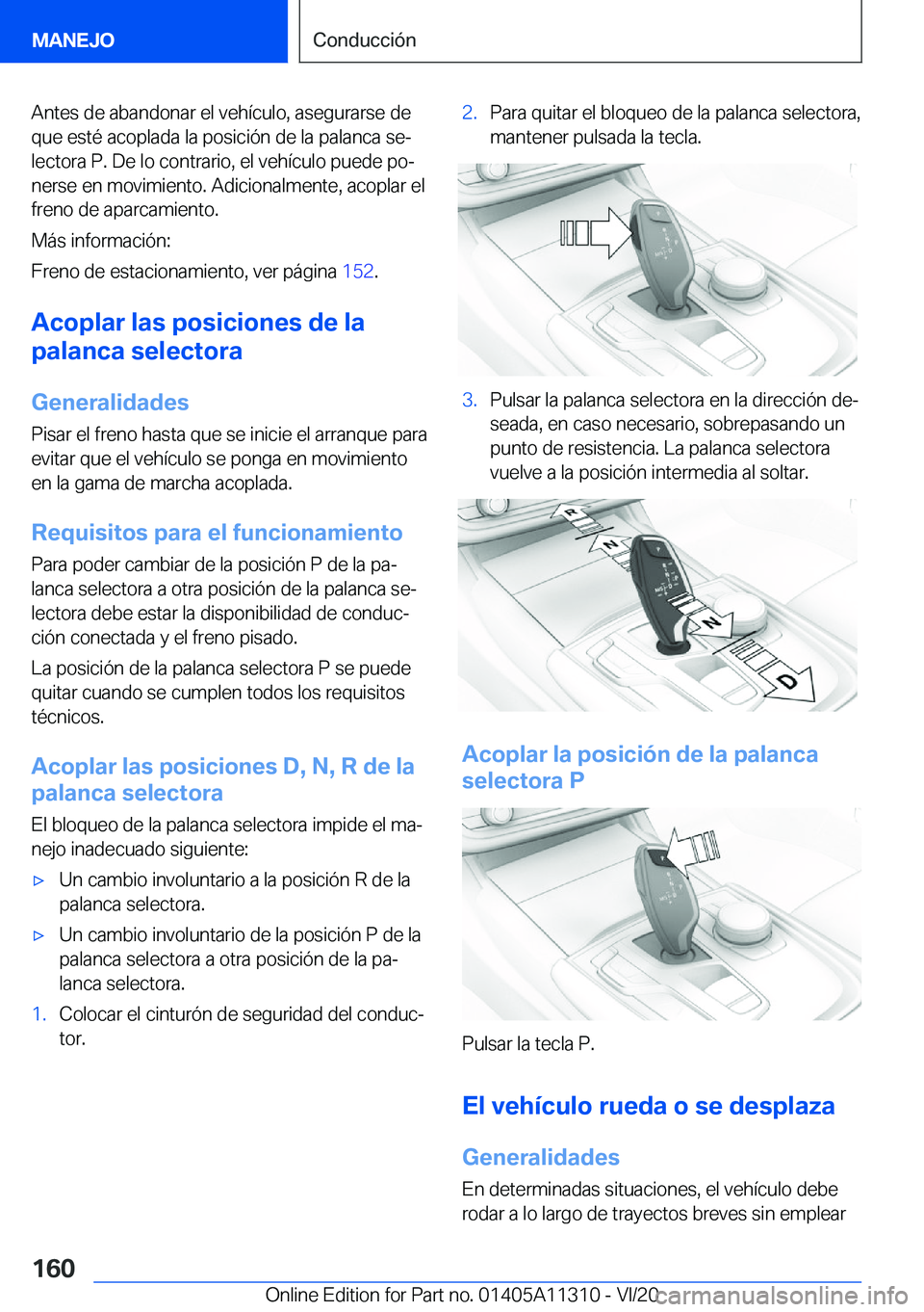 BMW 5 SERIES 2021  Manuales de Empleo (in Spanish) �A�n�t�e�s��d�e��a�b�a�n�d�o�n�a�r��e�l��v�e�h�
