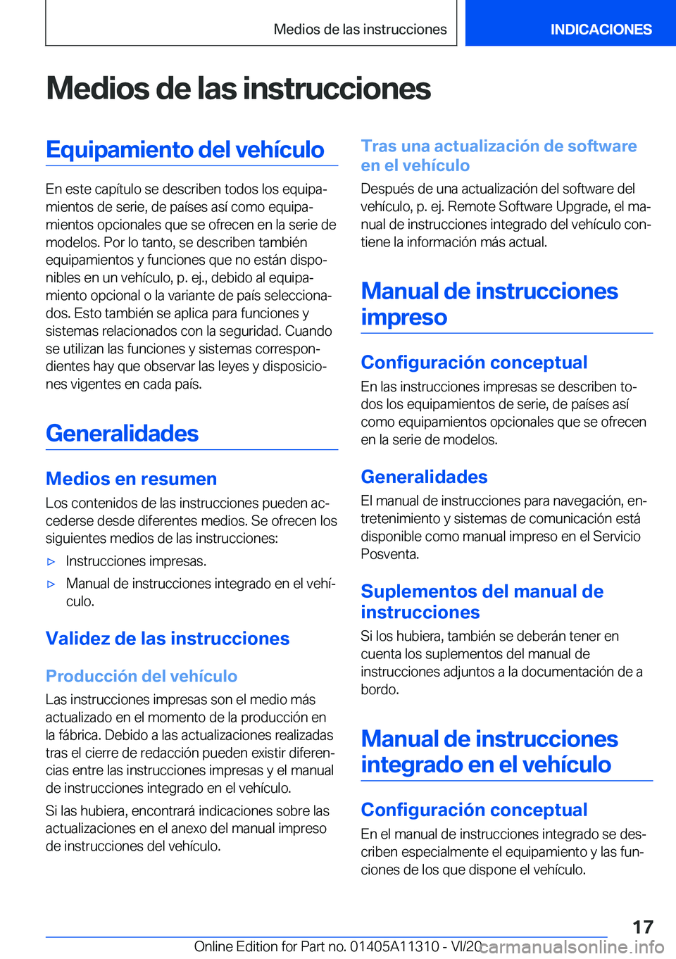 BMW 5 SERIES 2021  Manuales de Empleo (in Spanish) �M�e�d�i�o�s��d�e��l�a�s��i�n�s�t�r�u�c�c�i�o�n�e�s�E�q�u�i�p�a�m�i�e�n�t�o��d�e�l��v�e�h�