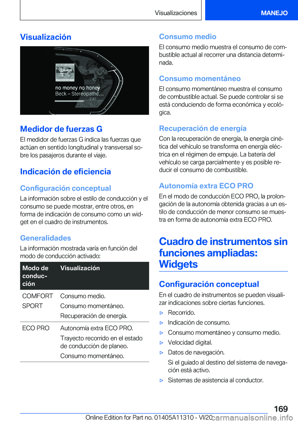 BMW 5 SERIES 2021  Manuales de Empleo (in Spanish) �V�i�s�u�a�l�i�z�a�c�i�