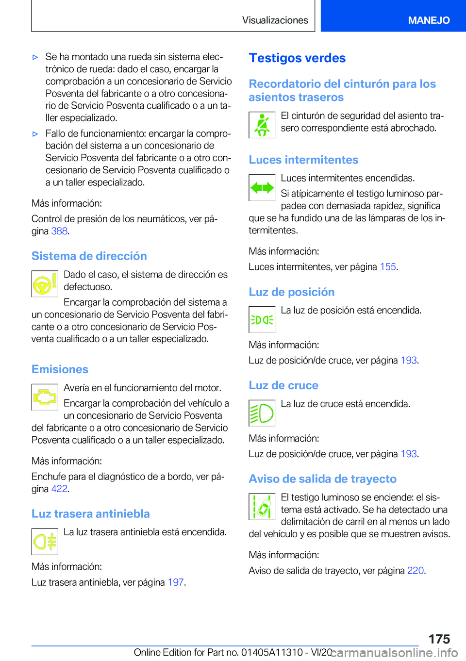 BMW 5 SERIES 2021  Manuales de Empleo (in Spanish) x�S�e��h�a��m�o�n�t�a�d�o��u�n�a��r�u�e�d�a��s�i�n��s�i�s�t�e�m�a��e�l�e�cª�t�r�