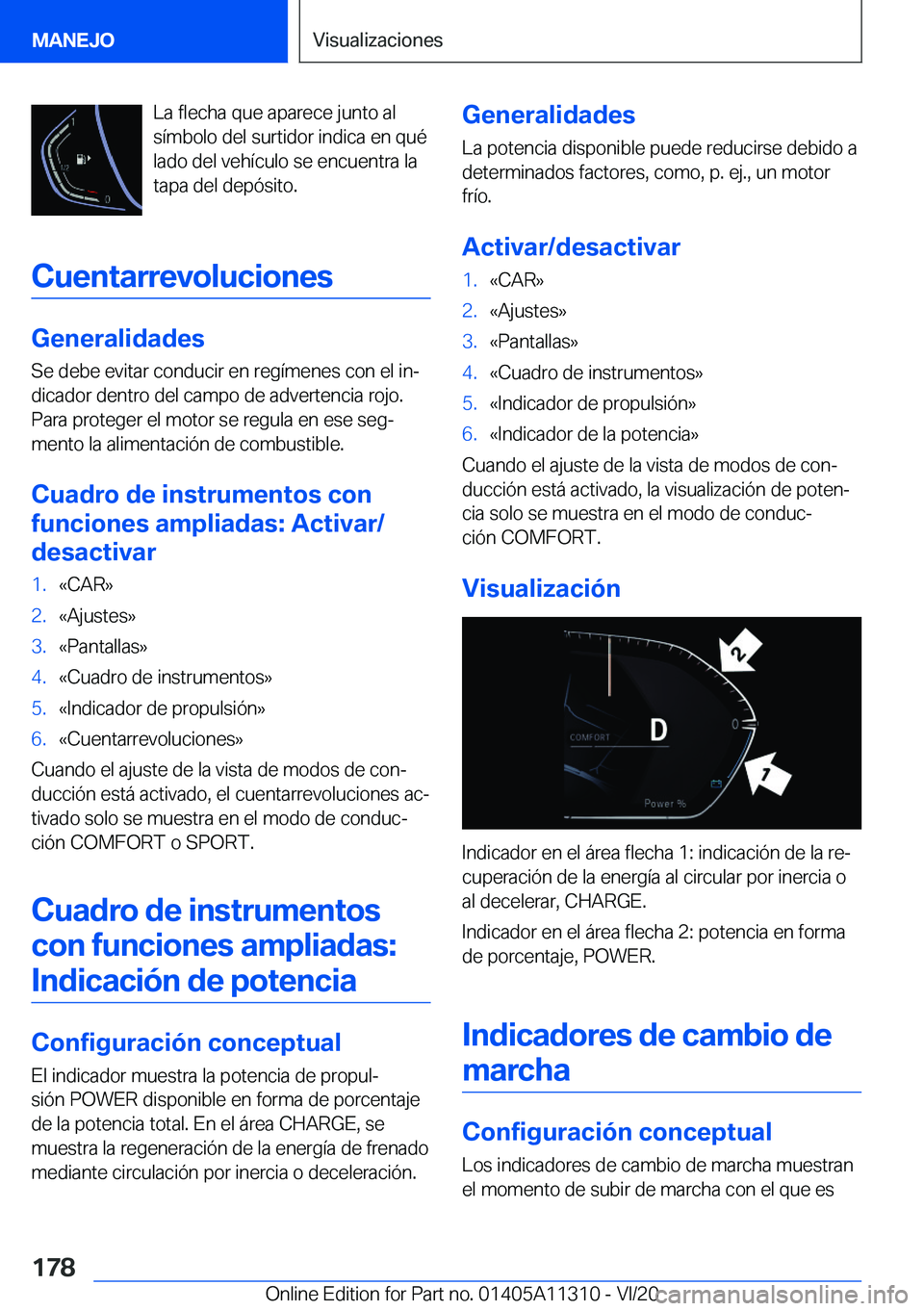BMW 5 SERIES 2021  Manuales de Empleo (in Spanish) �L�a��f�l�e�c�h�a��q�u�e��a�p�a�r�e�c�e��j�u�n�t�o��a�l�s�