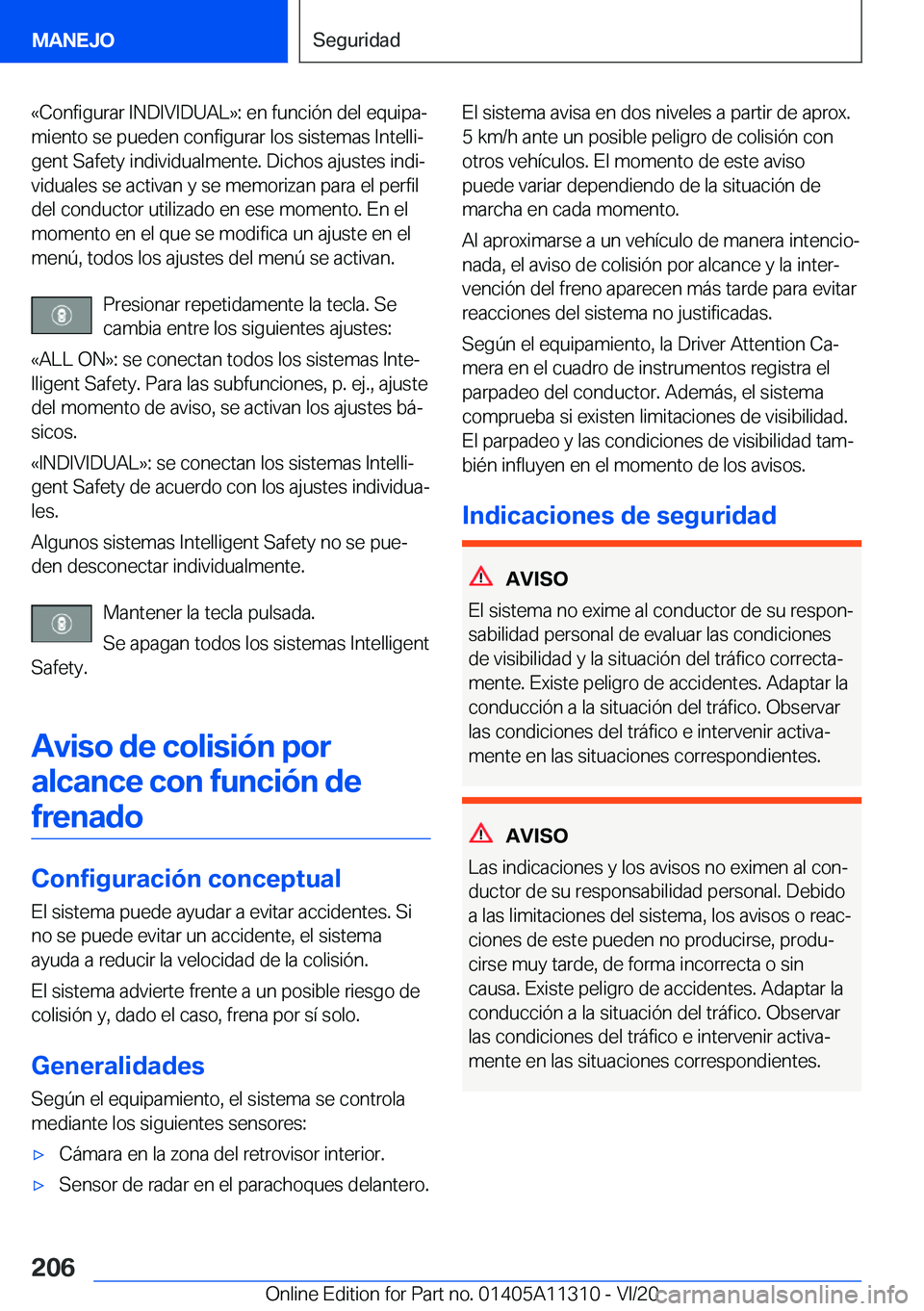 BMW 5 SERIES 2021  Manuales de Empleo (in Spanish) �«�C�o�n�f�i�g�u�r�a�r��I�N�D�I�V�I�D�U�A�L�{�:��e�n��f�u�n�c�i�