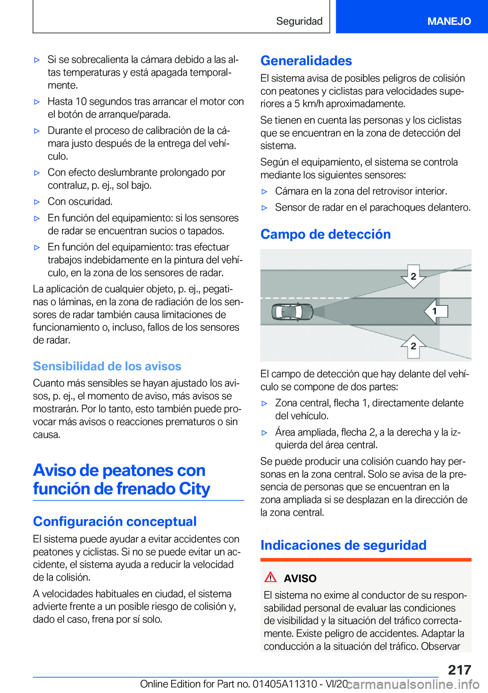 BMW 5 SERIES 2021  Manuales de Empleo (in Spanish) x�S�i��s�e��s�o�b�r�e�c�a�l�i�e�n�t�a��l�a��c�