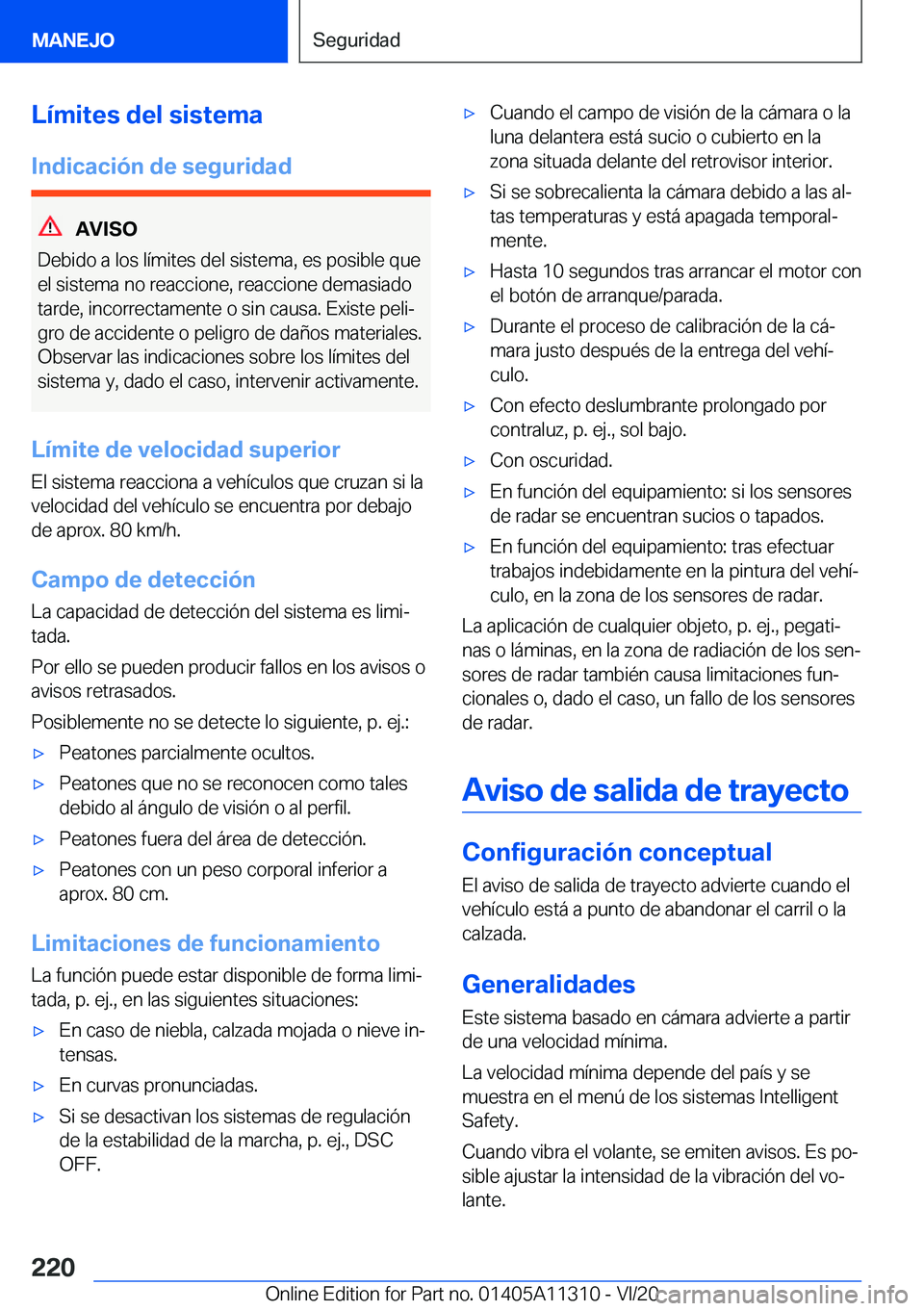 BMW 5 SERIES 2021  Manuales de Empleo (in Spanish) �L�