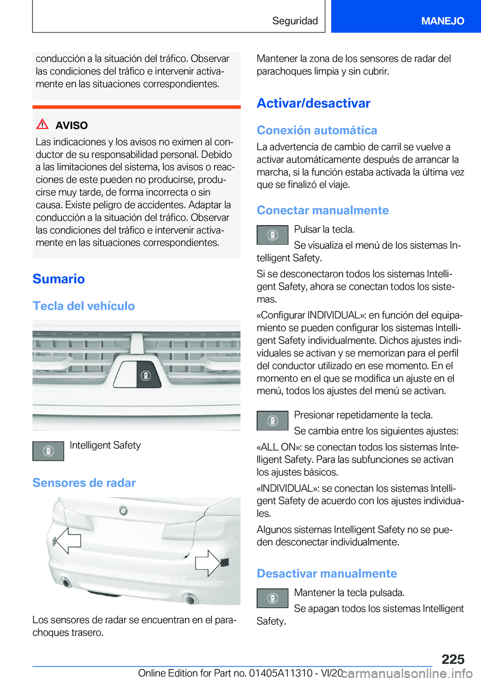 BMW 5 SERIES 2021  Manuales de Empleo (in Spanish) �c�o�n�d�u�c�c�i�