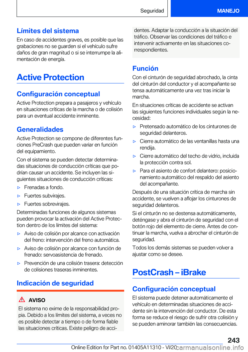BMW 5 SERIES 2021  Manuales de Empleo (in Spanish) �L�
