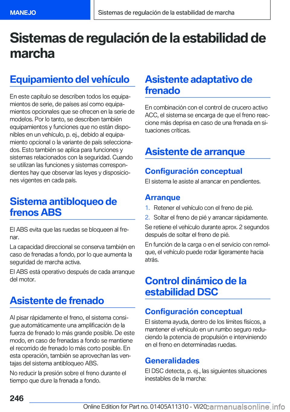 BMW 5 SERIES 2021  Manuales de Empleo (in Spanish) �S�i�s�t�e�m�a�s��d�e��r�e�g�u�l�a�c�i�