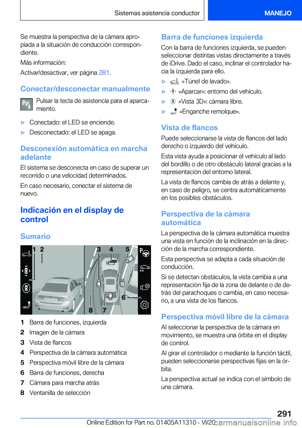 BMW 5 SERIES 2021  Manuales de Empleo (in Spanish) �S�e��m�u�e�s�t�r�a��l�a��p�e�r�s�p�e�c�t�i�v�a��d�e��l�a��c�