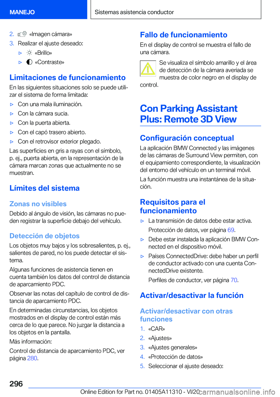 BMW 5 SERIES 2021  Manuales de Empleo (in Spanish) �2�.���«�I�m�a�g�e�n��c�
