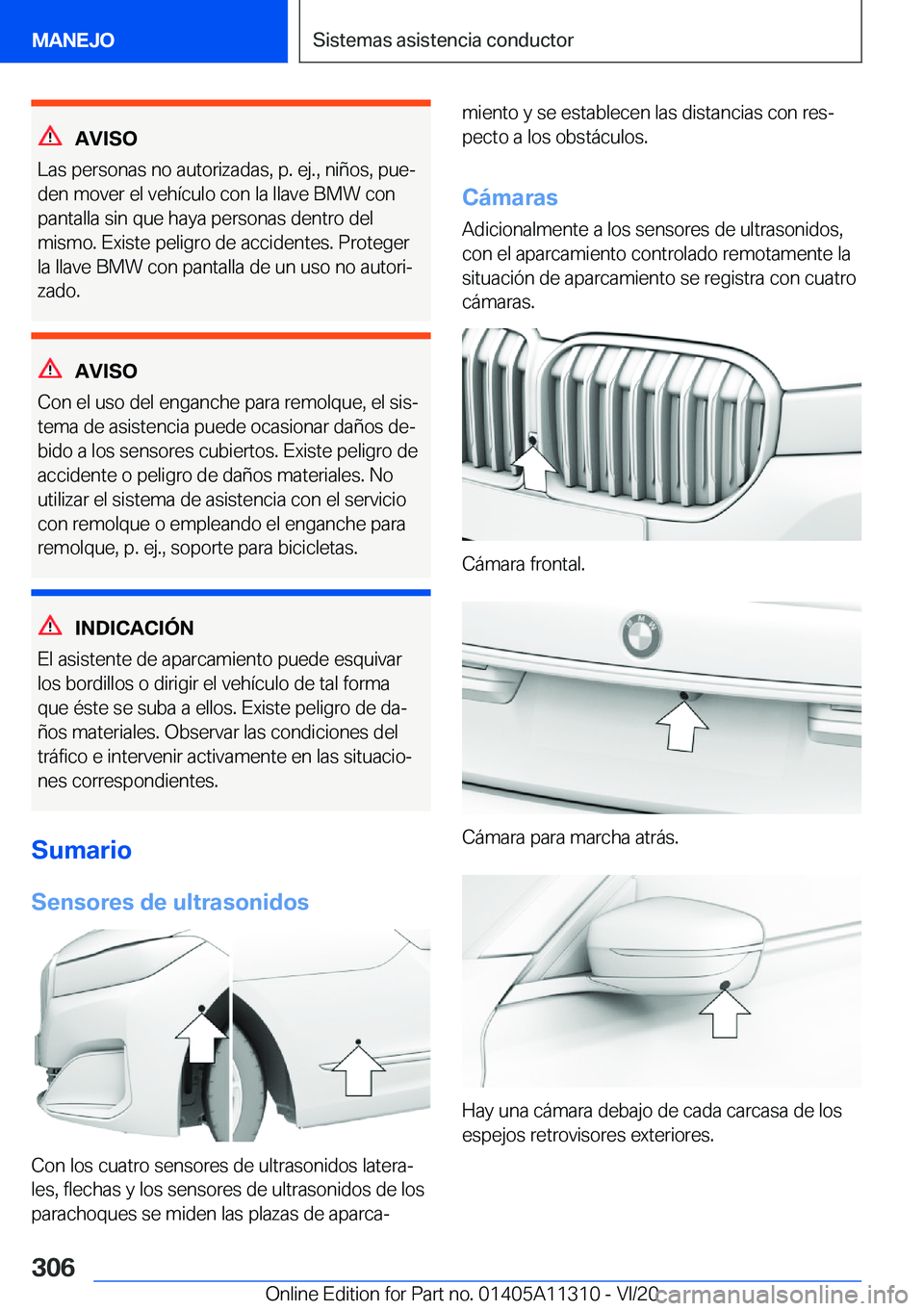 BMW 5 SERIES 2021  Manuales de Empleo (in Spanish) �A�V�I�S�O
�L�a�s��p�e�r�s�o�n�a�s��n�o��a�u�t�o�r�i�z�a�d�a�s�,��p�.��e�j�.�,��n�i�