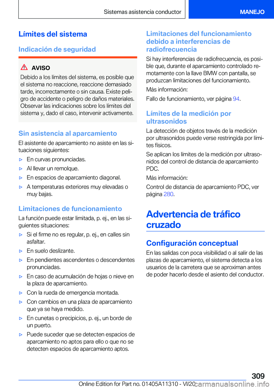 BMW 5 SERIES 2021  Manuales de Empleo (in Spanish) �L�