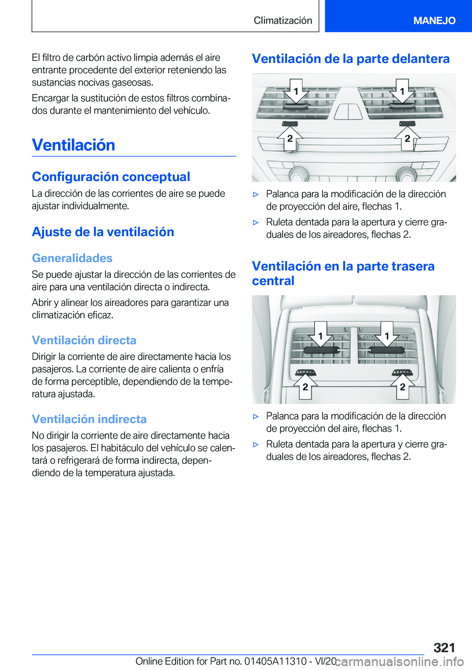 BMW 5 SERIES 2021  Manuales de Empleo (in Spanish) �E�l��f�i�l�t�r�o��d�e��c�a�r�b�