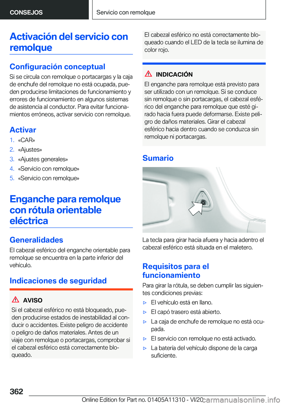 BMW 5 SERIES 2021  Manuales de Empleo (in Spanish) �A�c�t�i�v�a�c�i�