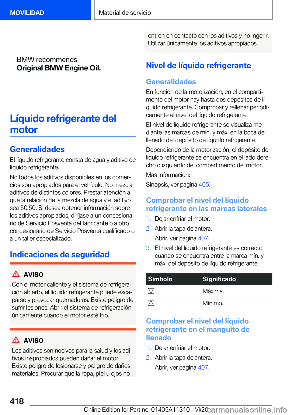 BMW 5 SERIES 2021  Manuales de Empleo (in Spanish) �L�