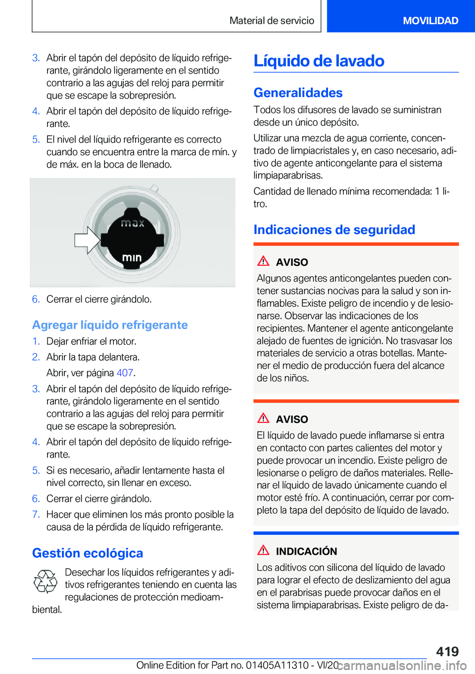 BMW 5 SERIES 2021  Manuales de Empleo (in Spanish) �3�.�A�b�r�i�r��e�l��t�a�p�