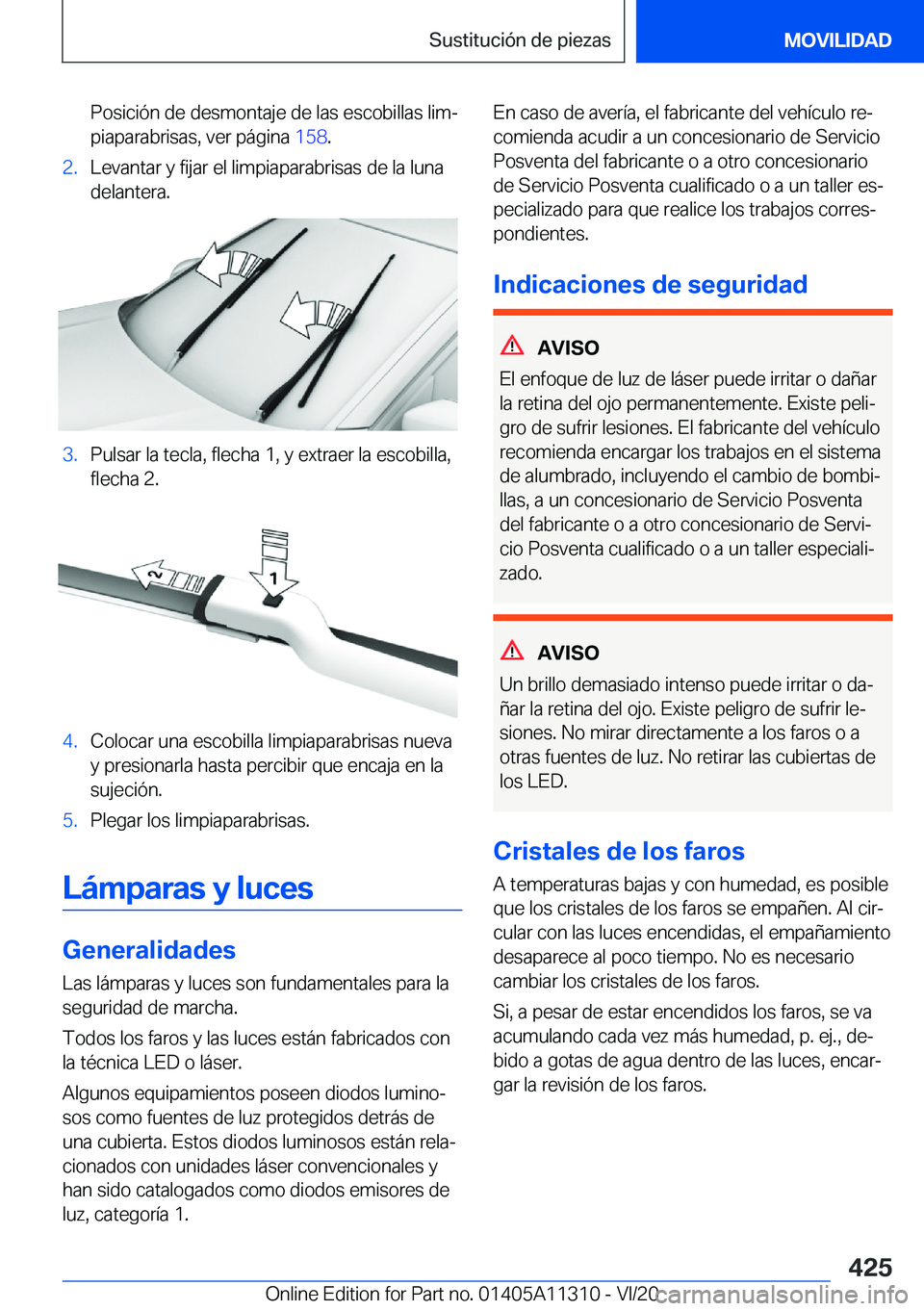 BMW 5 SERIES 2021  Manuales de Empleo (in Spanish) �P�o�s�i�c�i�