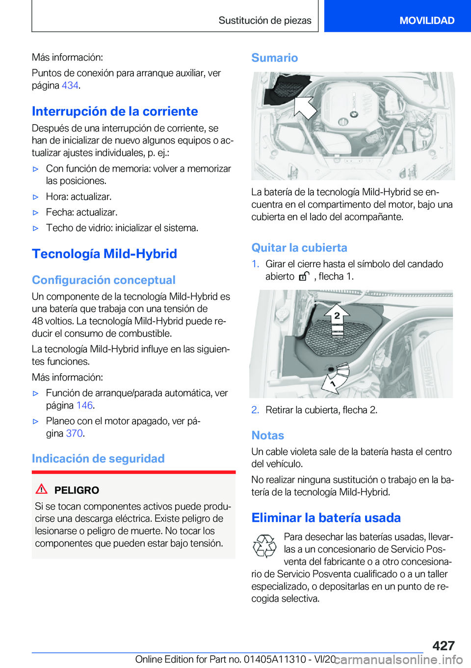 BMW 5 SERIES 2021  Manuales de Empleo (in Spanish) �M�