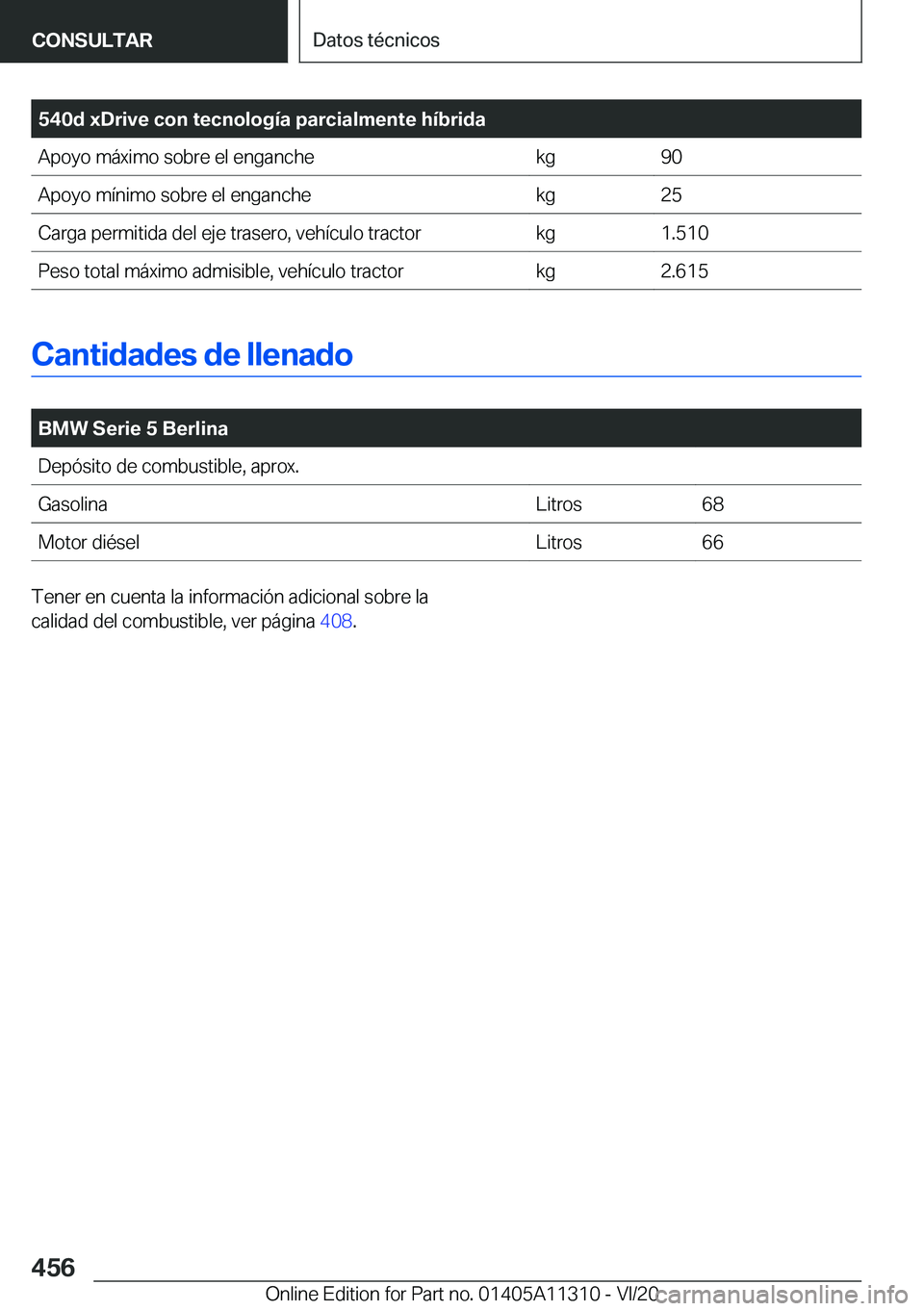 BMW 5 SERIES 2021  Manuales de Empleo (in Spanish) �5�4�0�d��x�D�r�i�v�e��c�o�n��t�e�c�n�o�l�o�g�