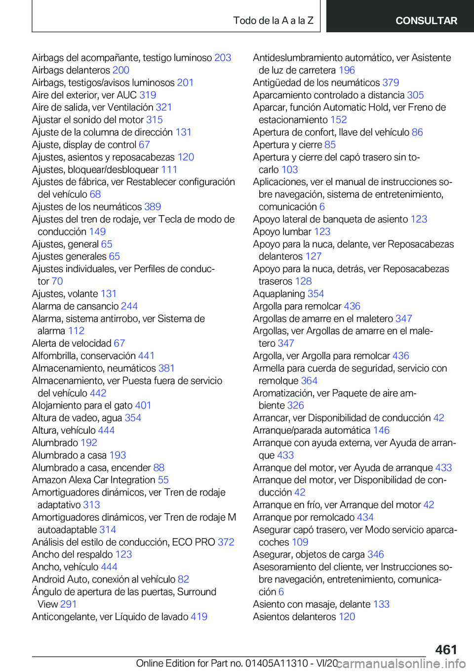 BMW 5 SERIES 2021  Manuales de Empleo (in Spanish) �A�i�r�b�a�g�s��d�e�l��a�c�o�m�p�a�