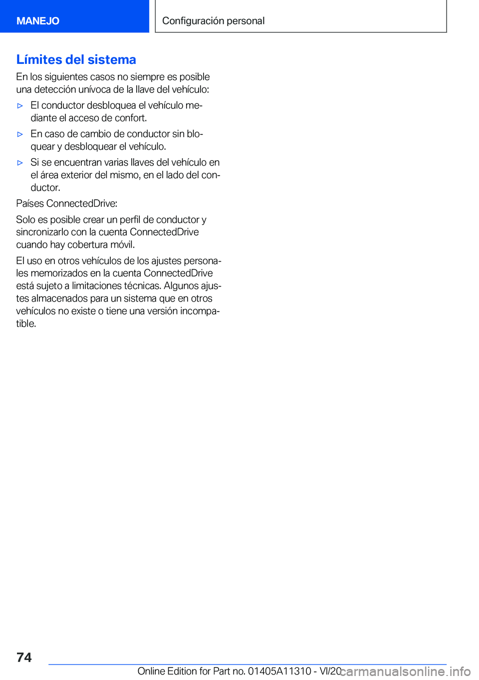 BMW 5 SERIES 2021  Manuales de Empleo (in Spanish) �L�