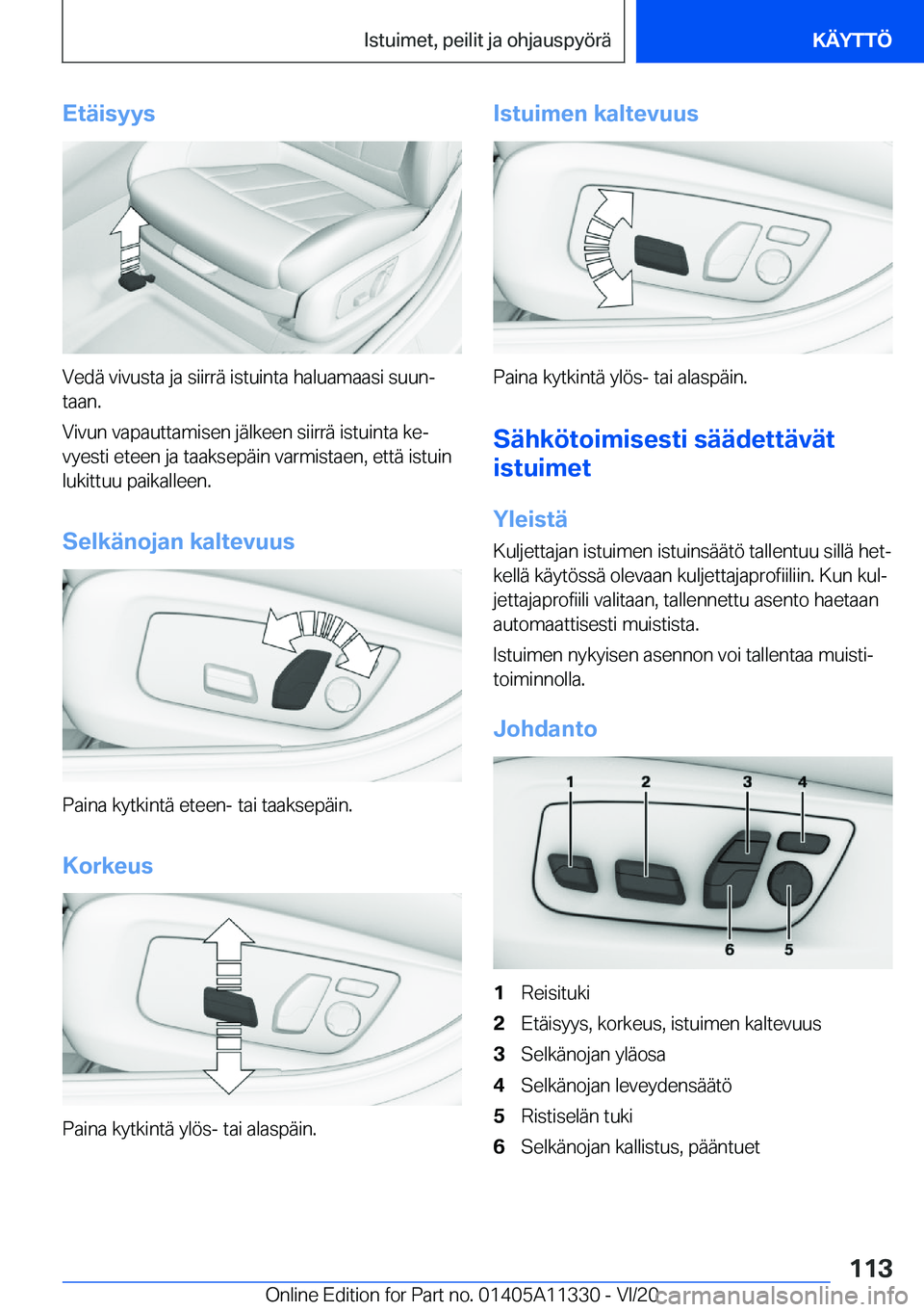 BMW 5 SERIES 2021  Omistajan Käsikirja (in Finnish) �E�t�