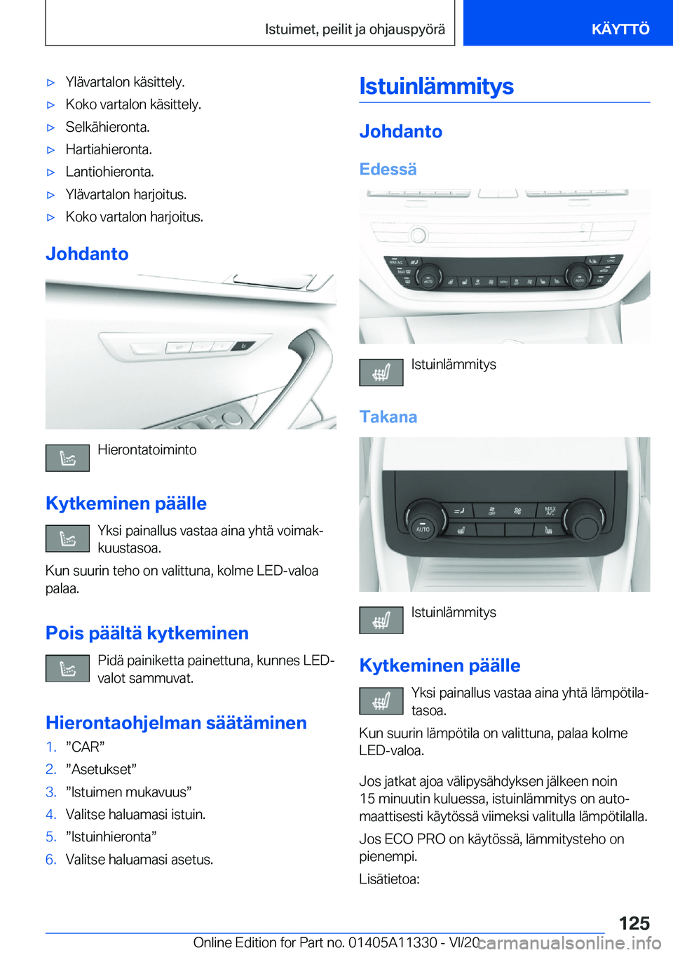 BMW 5 SERIES 2021  Omistajan Käsikirja (in Finnish) 'x�Y�l�
