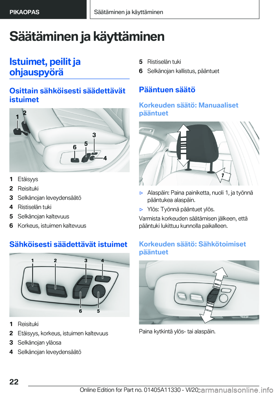 BMW 5 SERIES 2021  Omistajan Käsikirja (in Finnish) �S�