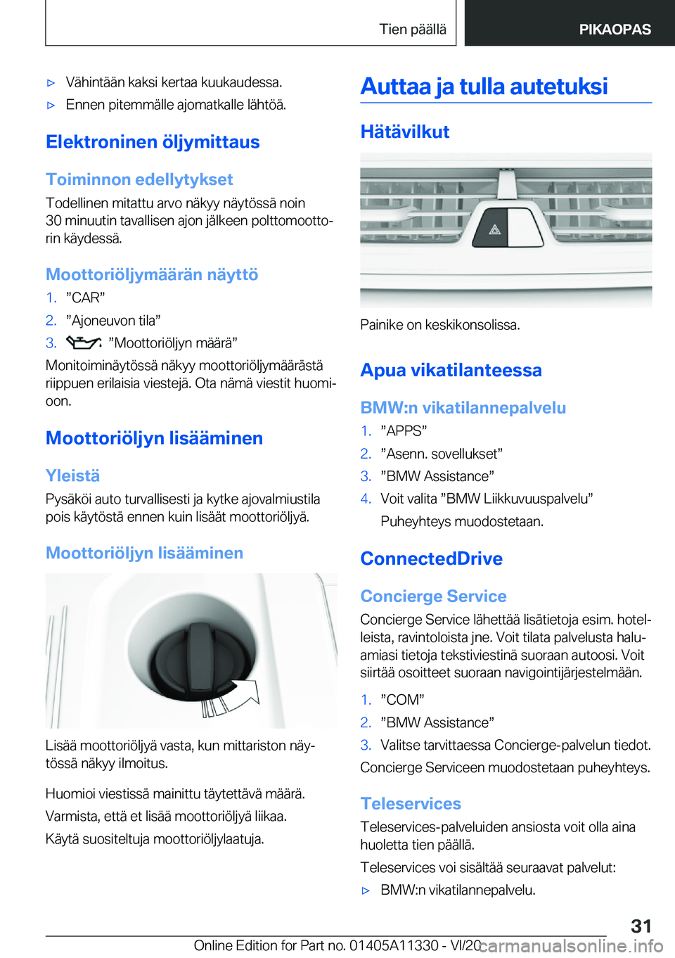 BMW 5 SERIES 2021  Omistajan Käsikirja (in Finnish) 'x�V�