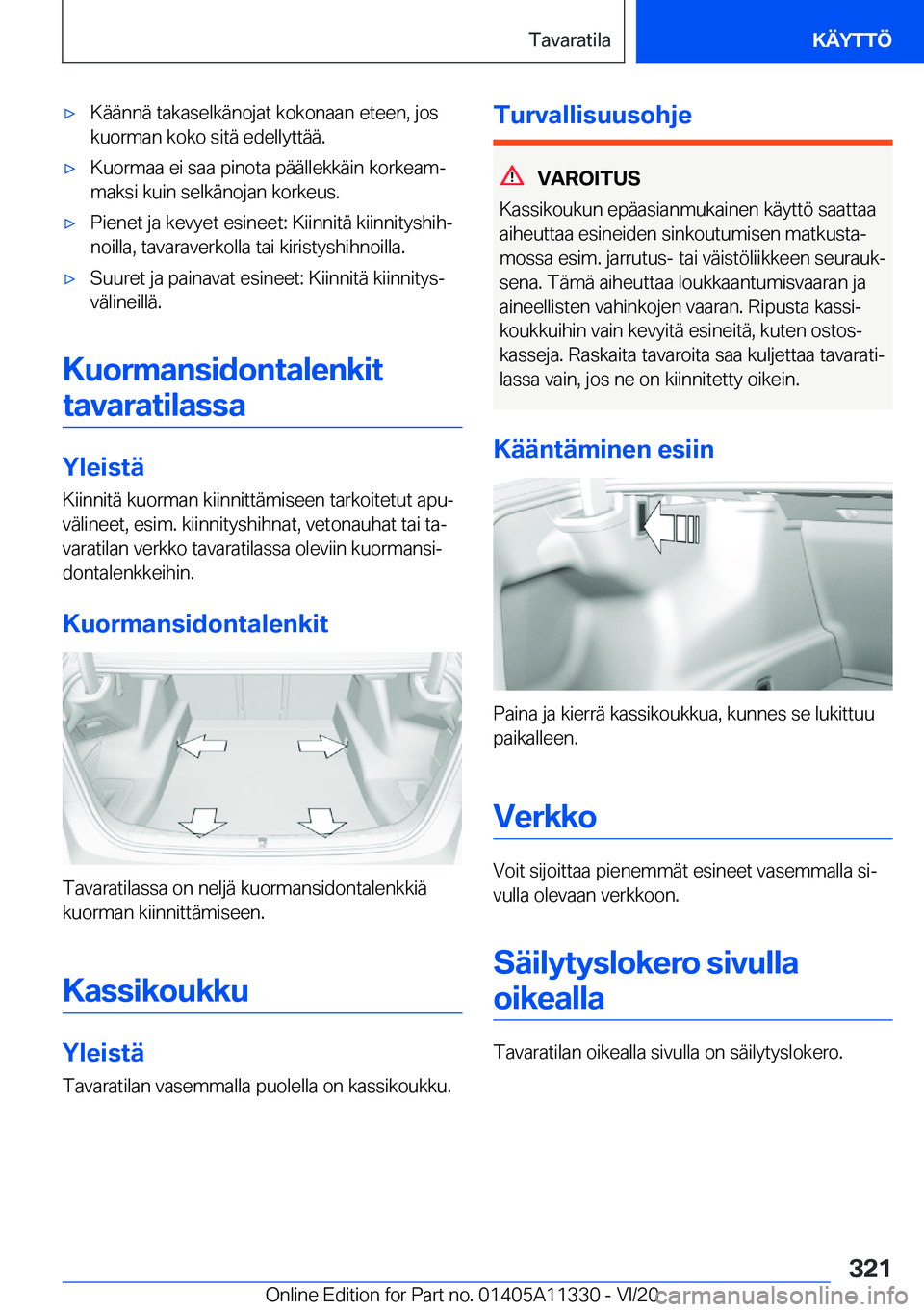 BMW 5 SERIES 2021  Omistajan Käsikirja (in Finnish) 'x�K�