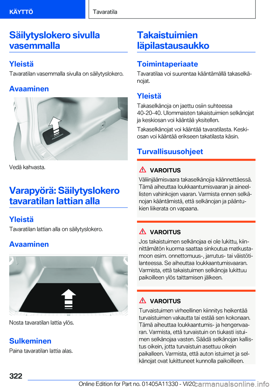 BMW 5 SERIES 2021  Omistajan Käsikirja (in Finnish) �S�