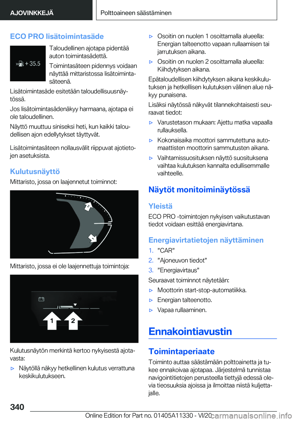 BMW 5 SERIES 2021  Omistajan Käsikirja (in Finnish) �E�C�O��P�R�O��l�i�s�