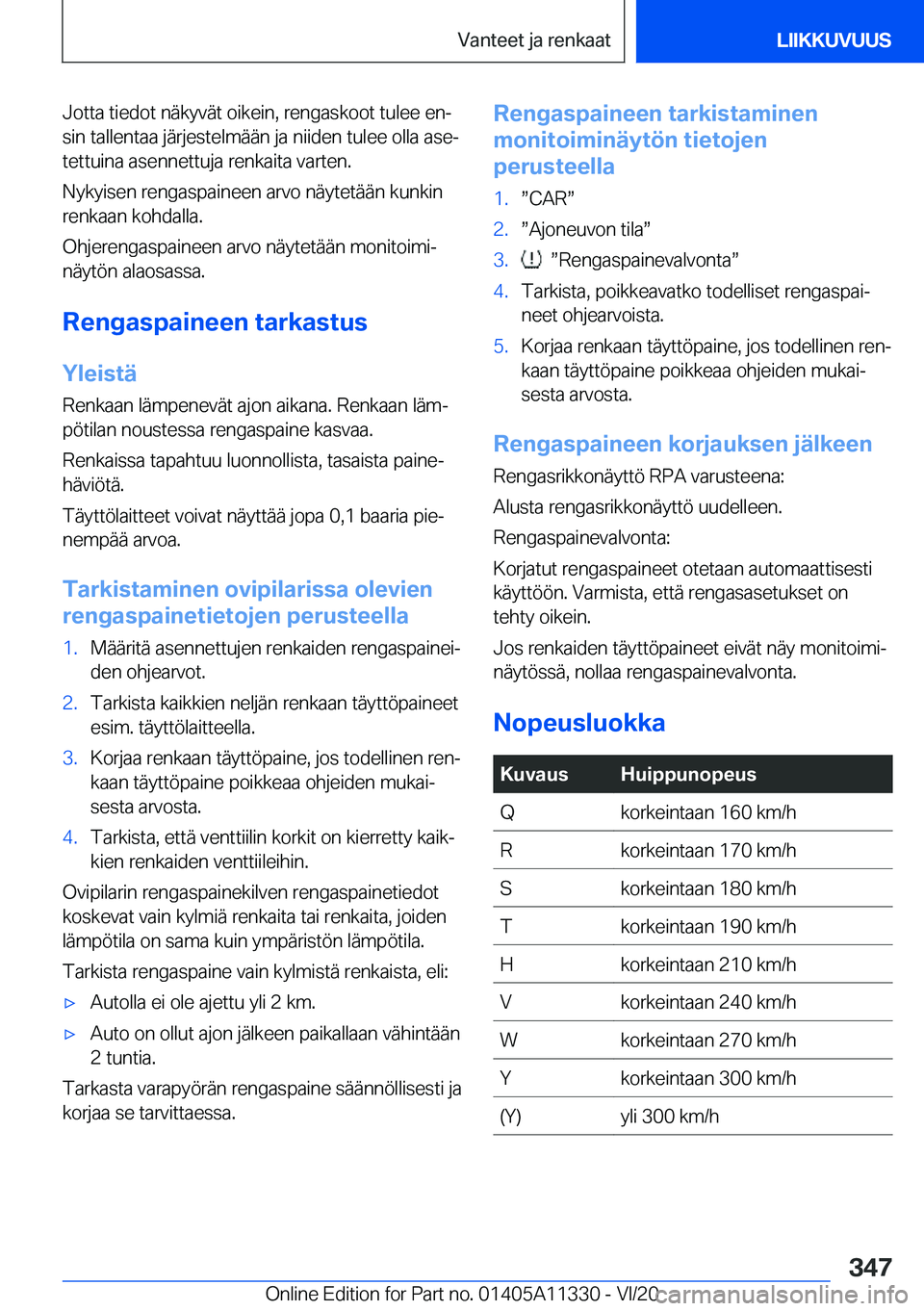 BMW 5 SERIES 2021  Omistajan Käsikirja (in Finnish) �J�o�t�t�a��t�i�e�d�o�t��n�