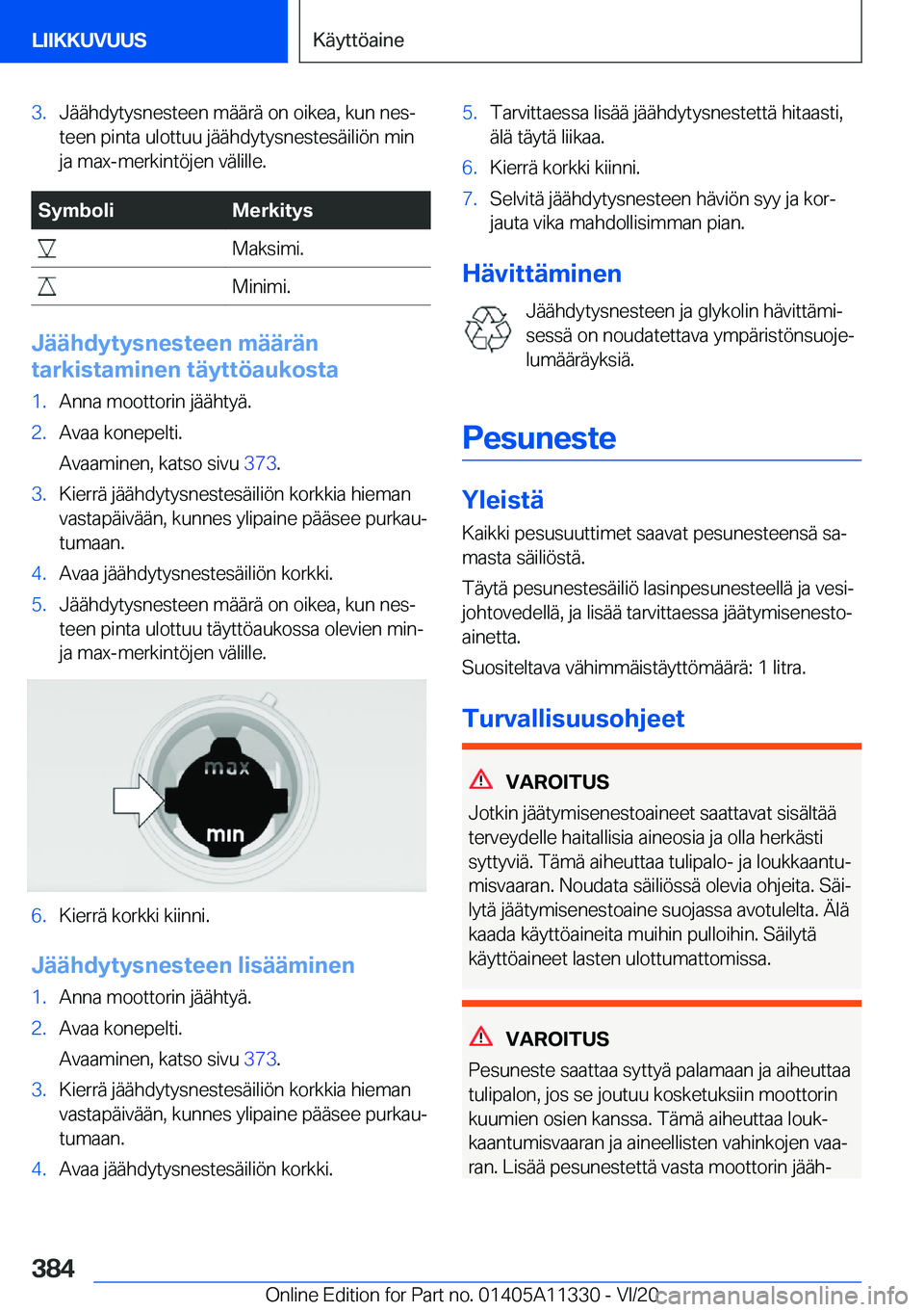 BMW 5 SERIES 2021  Omistajan Käsikirja (in Finnish) �3�.�J�
