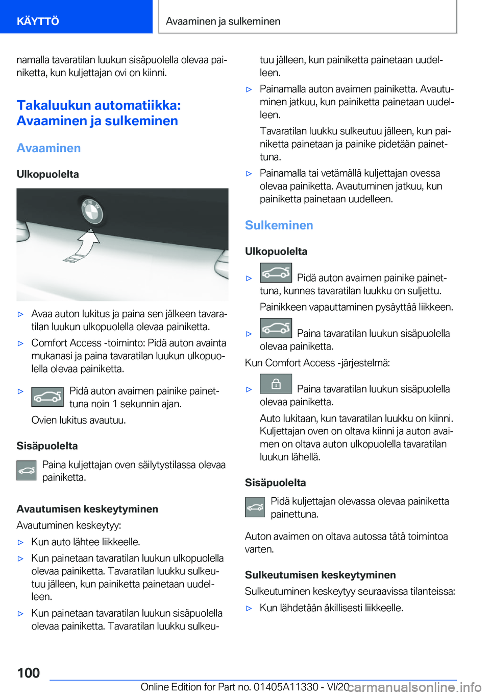 BMW 5 SERIES 2021  Omistajan Käsikirja (in Finnish) �n�a�m�a�l�l�a��t�a�v�a�r�a�t�i�l�a�n��l�u�u�k�u�n��s�i�s�