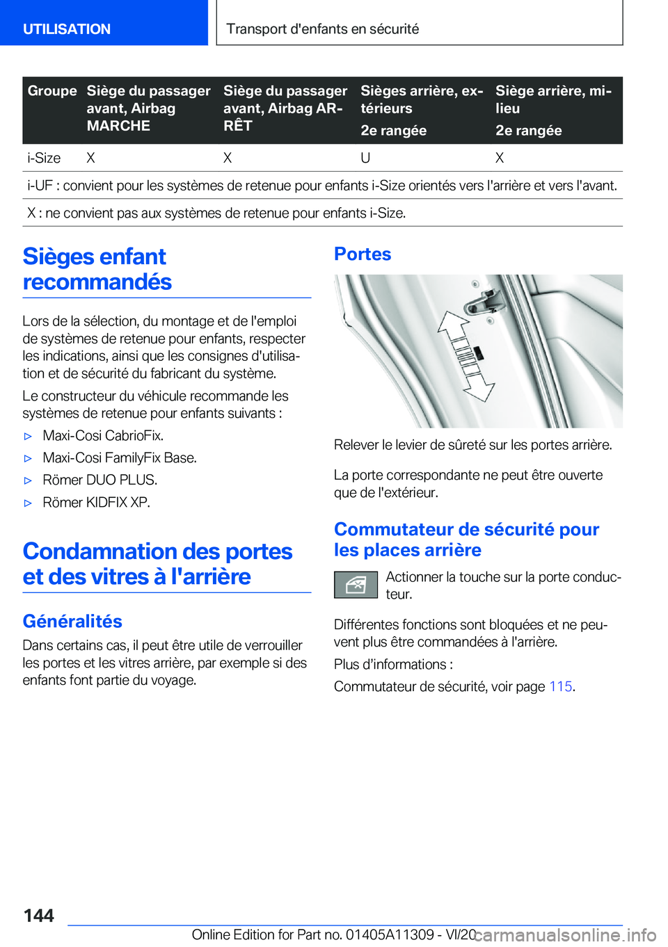 BMW 5 SERIES 2021  Notices Demploi (in French) �G�r�o�u�p�e�S�i�è�g�e��d�u��p�a�s�s�a�g�e�r
�a�v�a�n�t�,��A�i�r�b�a�g
�M�A�R�C�H�E�S�i�è�g�e��d�u��p�a�s�s�a�g�e�r
�a�v�a�n�t�,��A�i�r�b�a�g��A�Rj
�R�Ê�T�S�i�è�g�e�s��a�r�r�i�è�r�e�,��