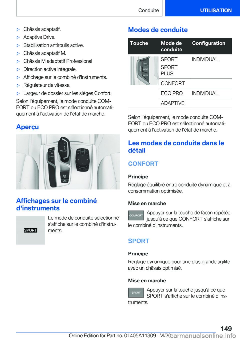 BMW 5 SERIES 2021  Notices Demploi (in French) 'x�C�h�