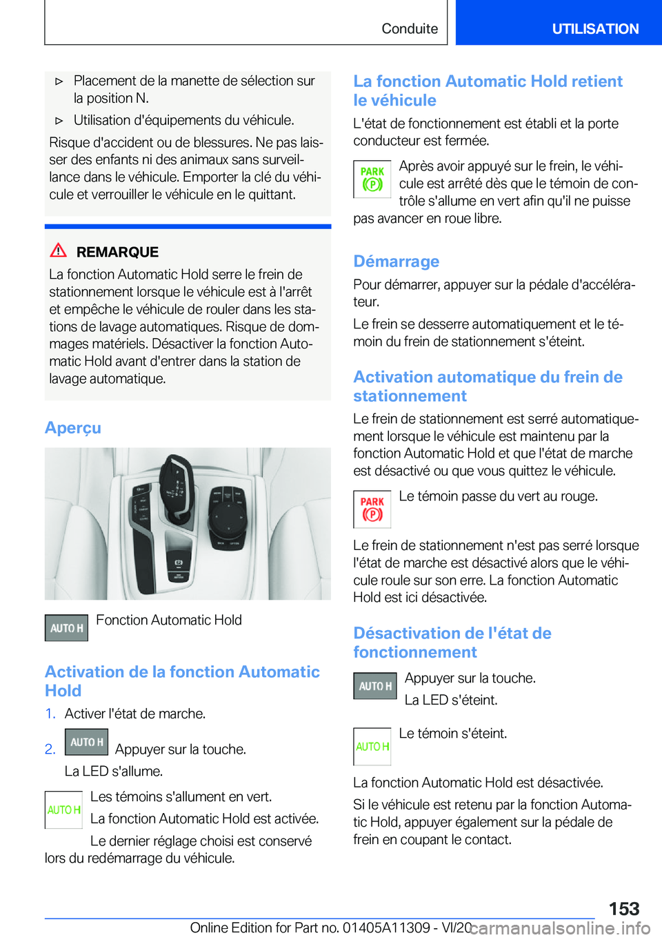 BMW 5 SERIES 2021  Notices Demploi (in French) 'x�P�l�a�c�e�m�e�n�t��d�e��l�a��m�a�n�e�t�t�e��d�e��s�é�l�e�c�t�i�o�n��s�u�r
�l�a��p�o�s�i�t�i�o�n��N�.'x�U�t�i�l�i�s�a�t�i�o�n��d�'�é�q�u�i�p�e�m�e�n�t�s��d�u��v�é�h�i�c�u�l