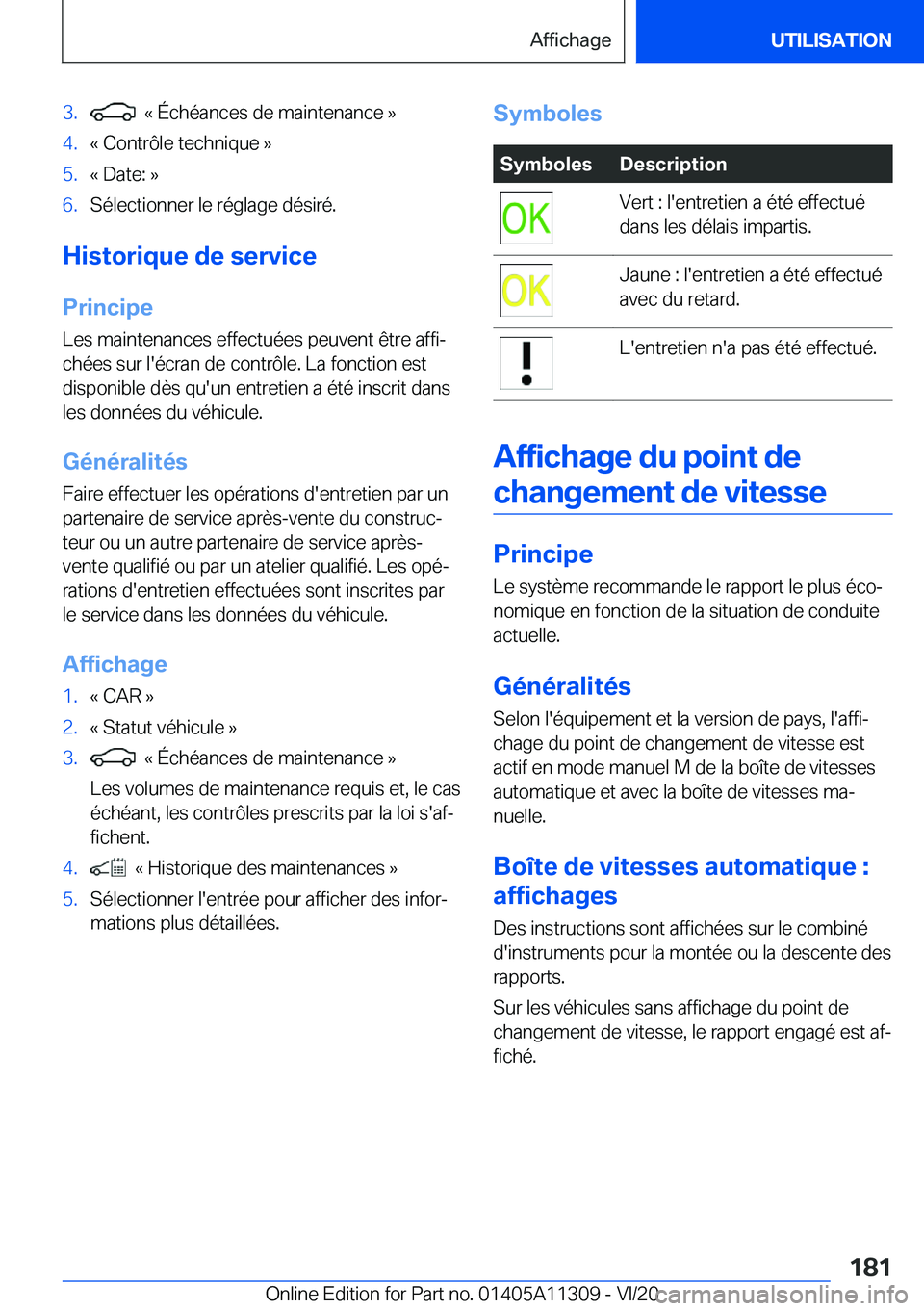 BMW 5 SERIES 2021  Notices Demploi (in French) �3�.���k��